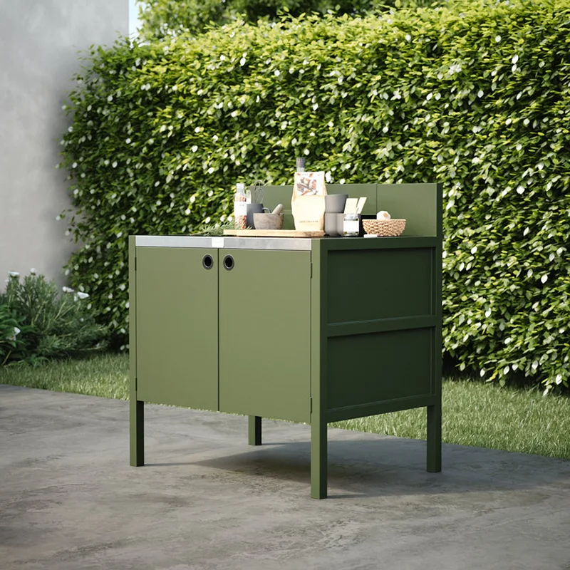 Double Door Outdoor Kitchen Cabinet Double Door Outdoor Kitchen Cabinet