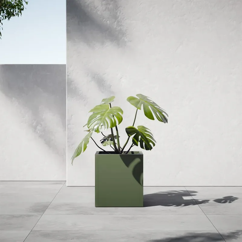 Lightweight Square Outdoor Planter Lightweight Square Outdoor Planter