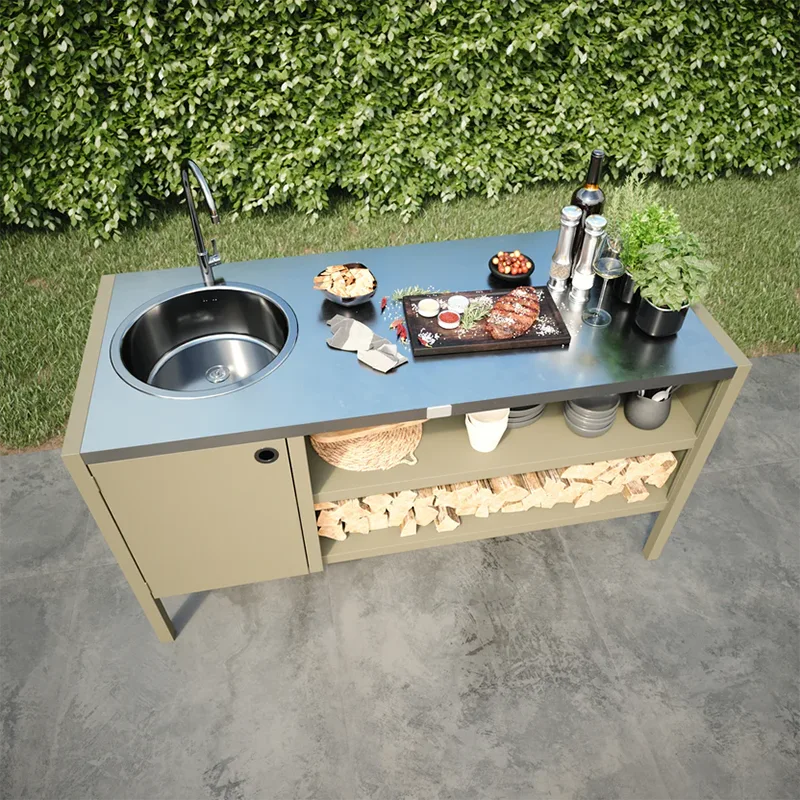 Multi Functional Outdoor Cabinet with Sink