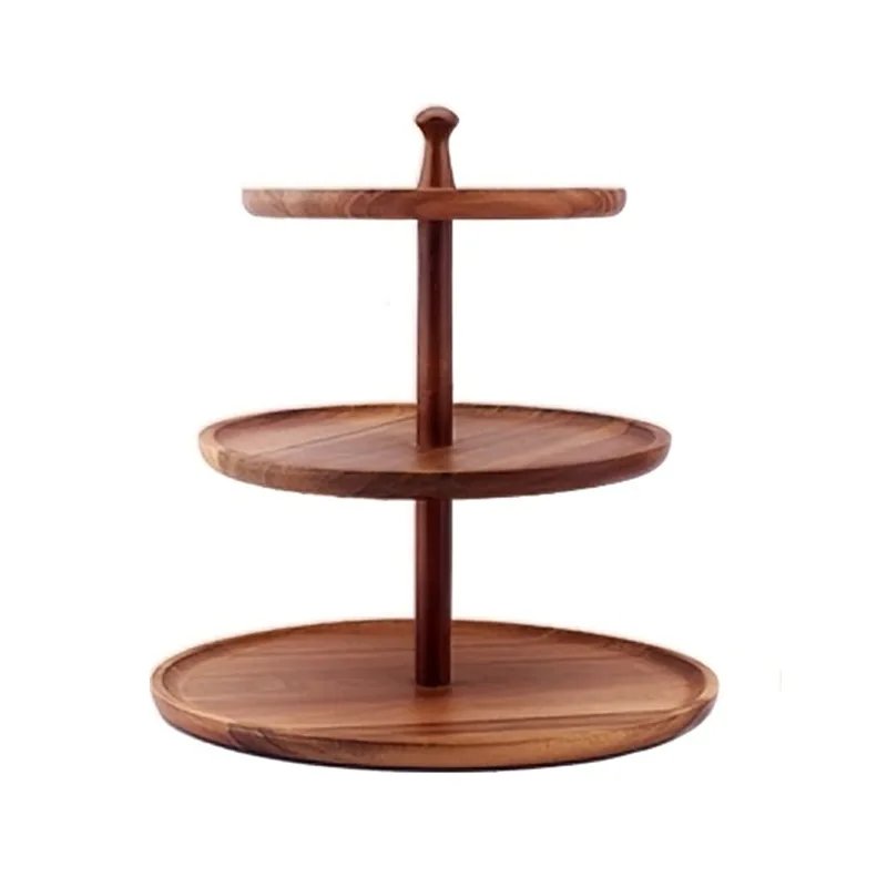 Ξύλινη σχάρα για επιδόρπιο σε επίπεδα